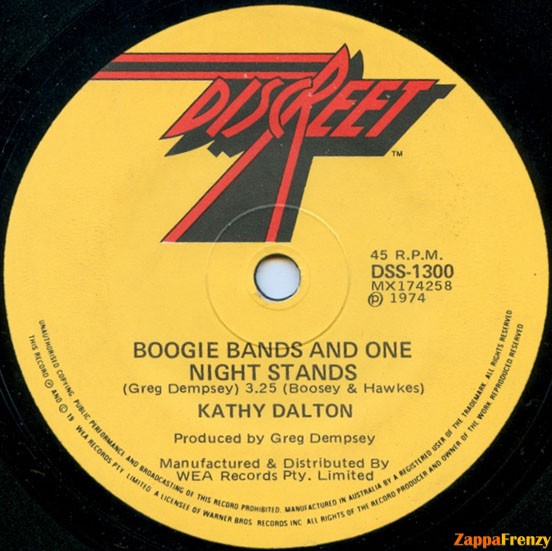 Boogie Bands And One Night Stands